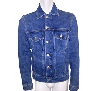 Sandro Blue Lightweight Denim Shirt Jacket